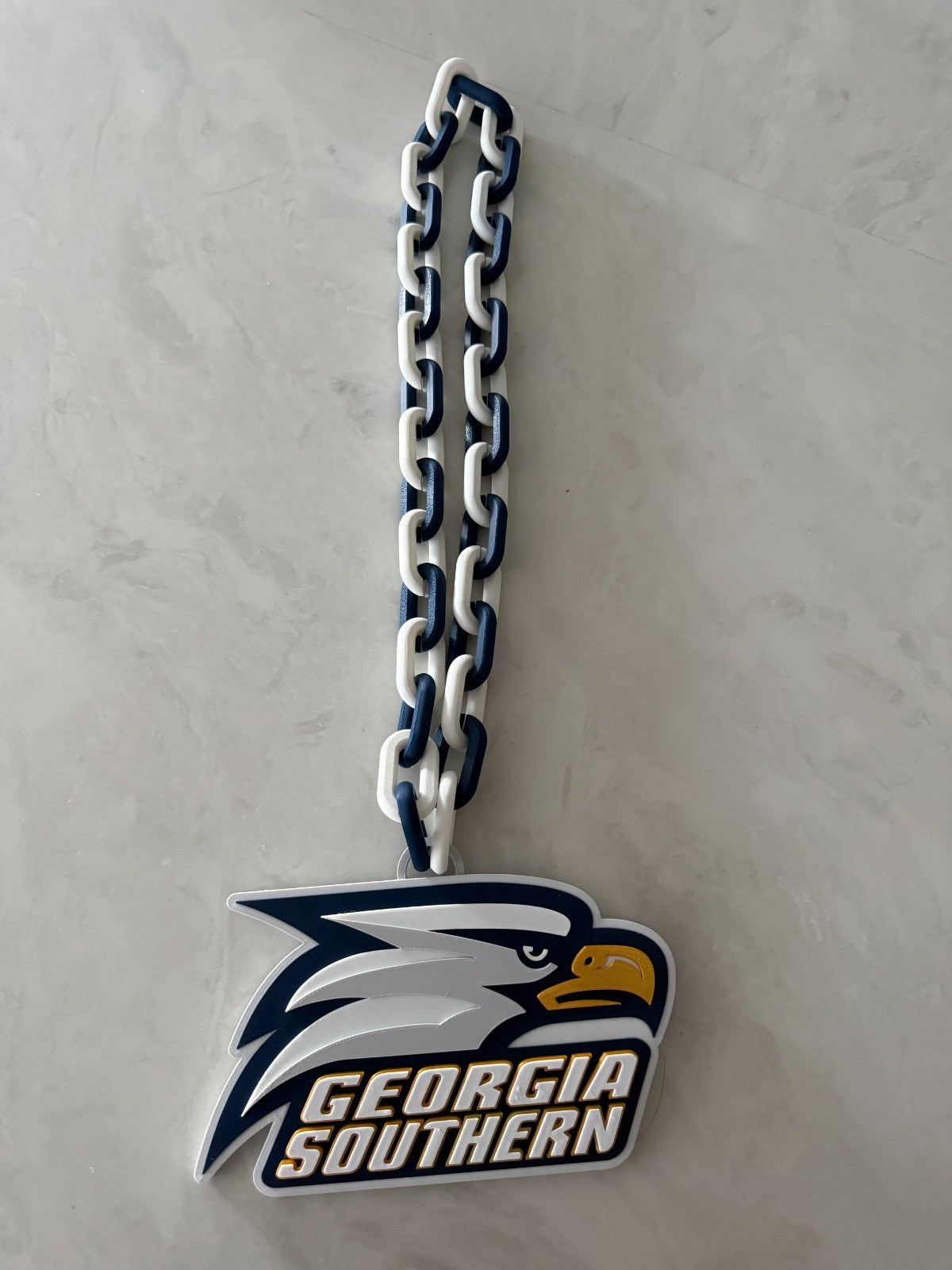 Georgia Southern Eagles Oversized Fan Necklace, Hype Chain