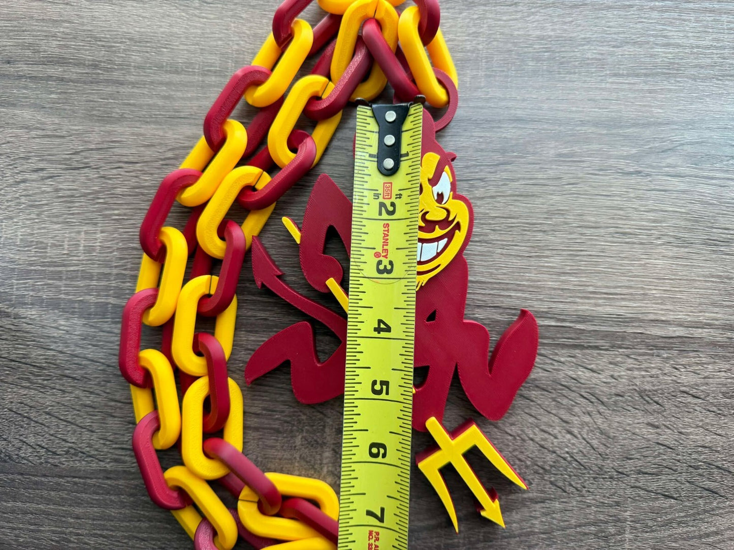 Arizona State Sun Devils Oversized Necklace, Hype Chain [Made To Order]