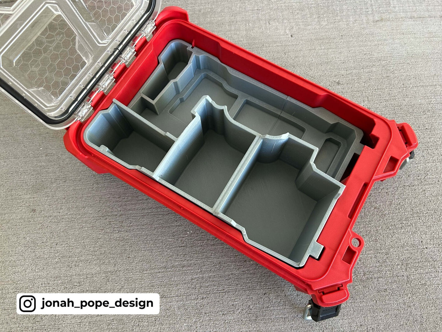 Jonah Pope 3d Printed Insert for M12 Orbital Detail Sander & Milwaukee Packout
