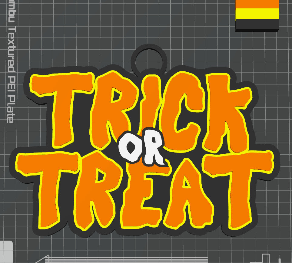 Halloween Trick or Treat 3D printed Hype Chain with 26 Links Per Chain