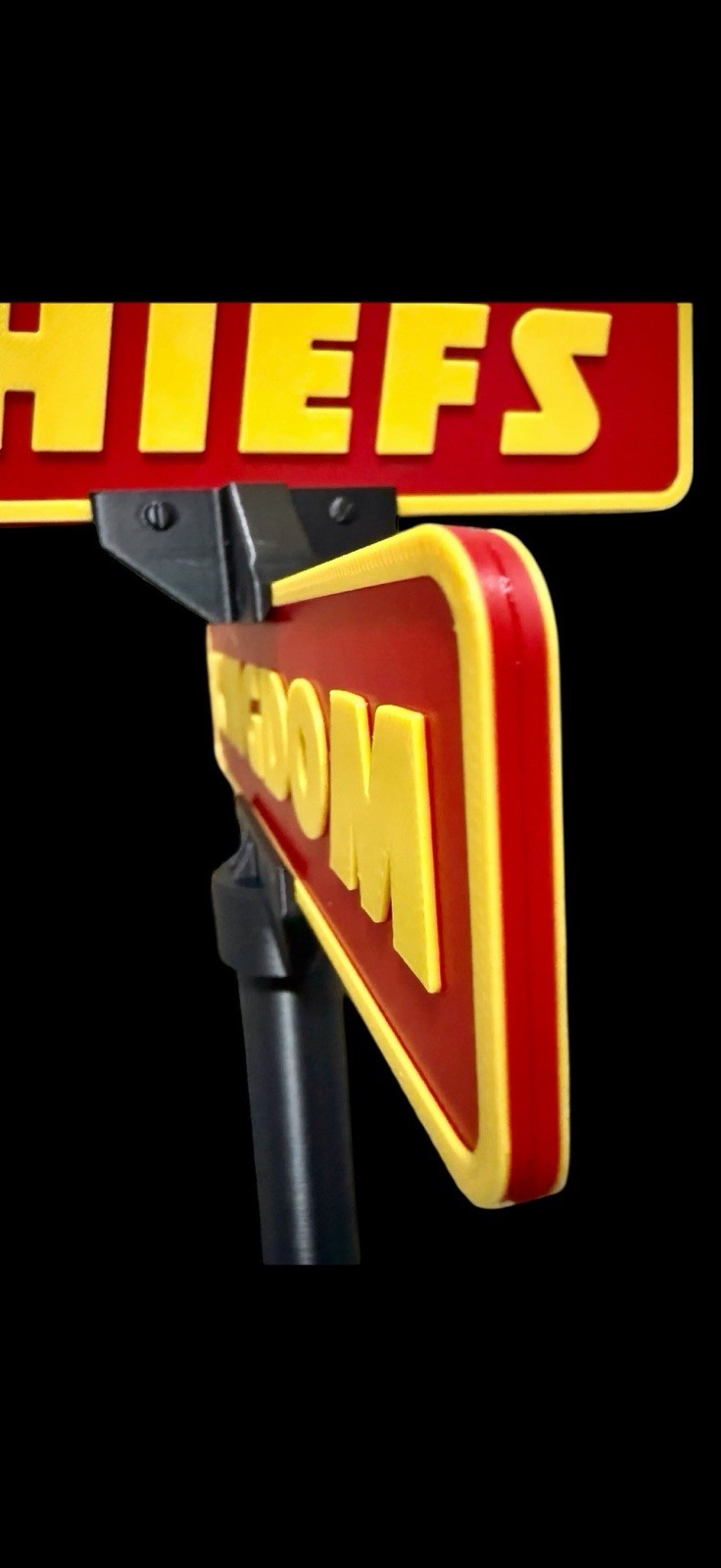 CHIEFS KINGDOM! Kansas City Chiefs 3D Printed Street Sign