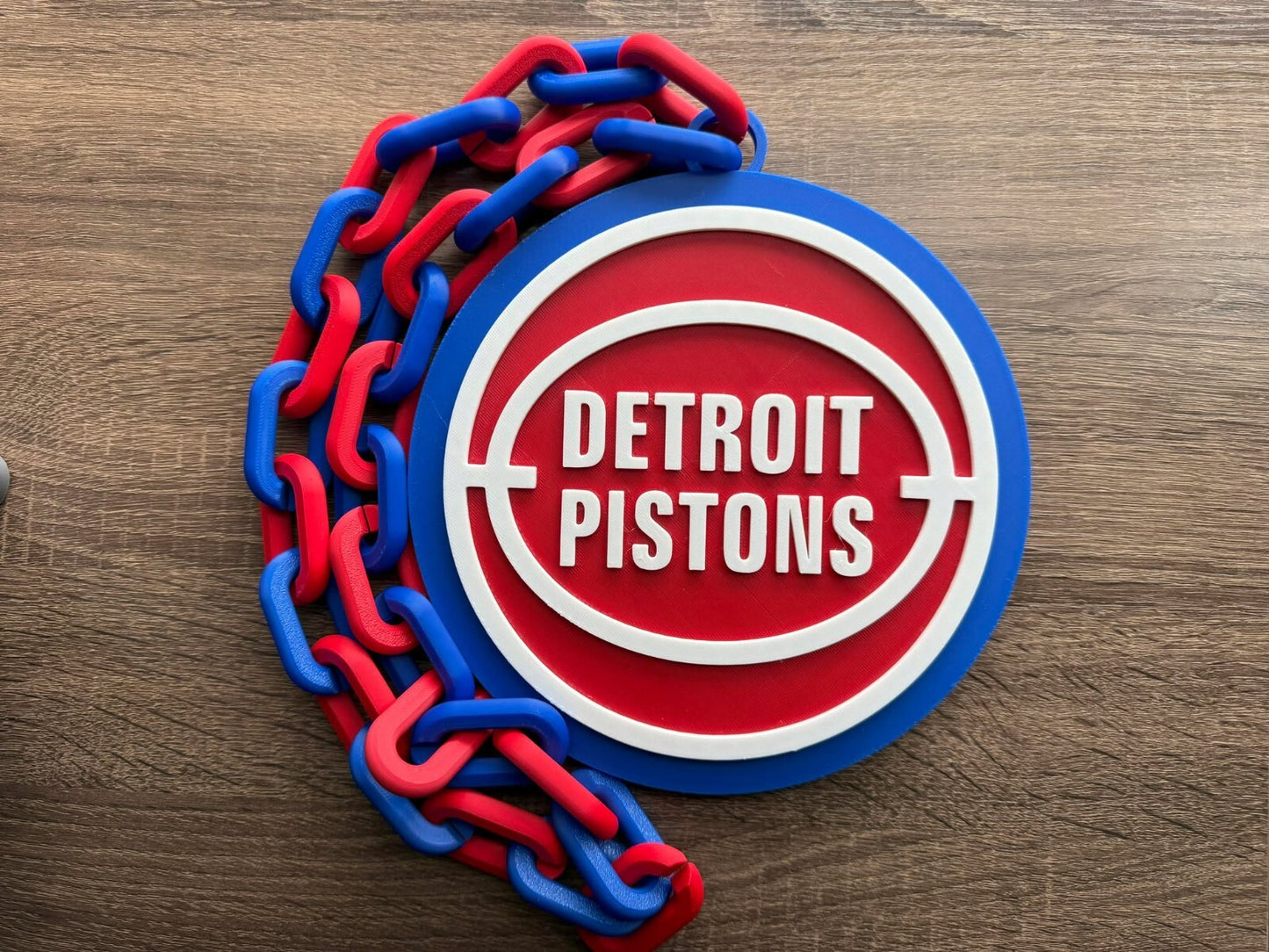 Detroit Pistons Oversized Necklace, Pendant