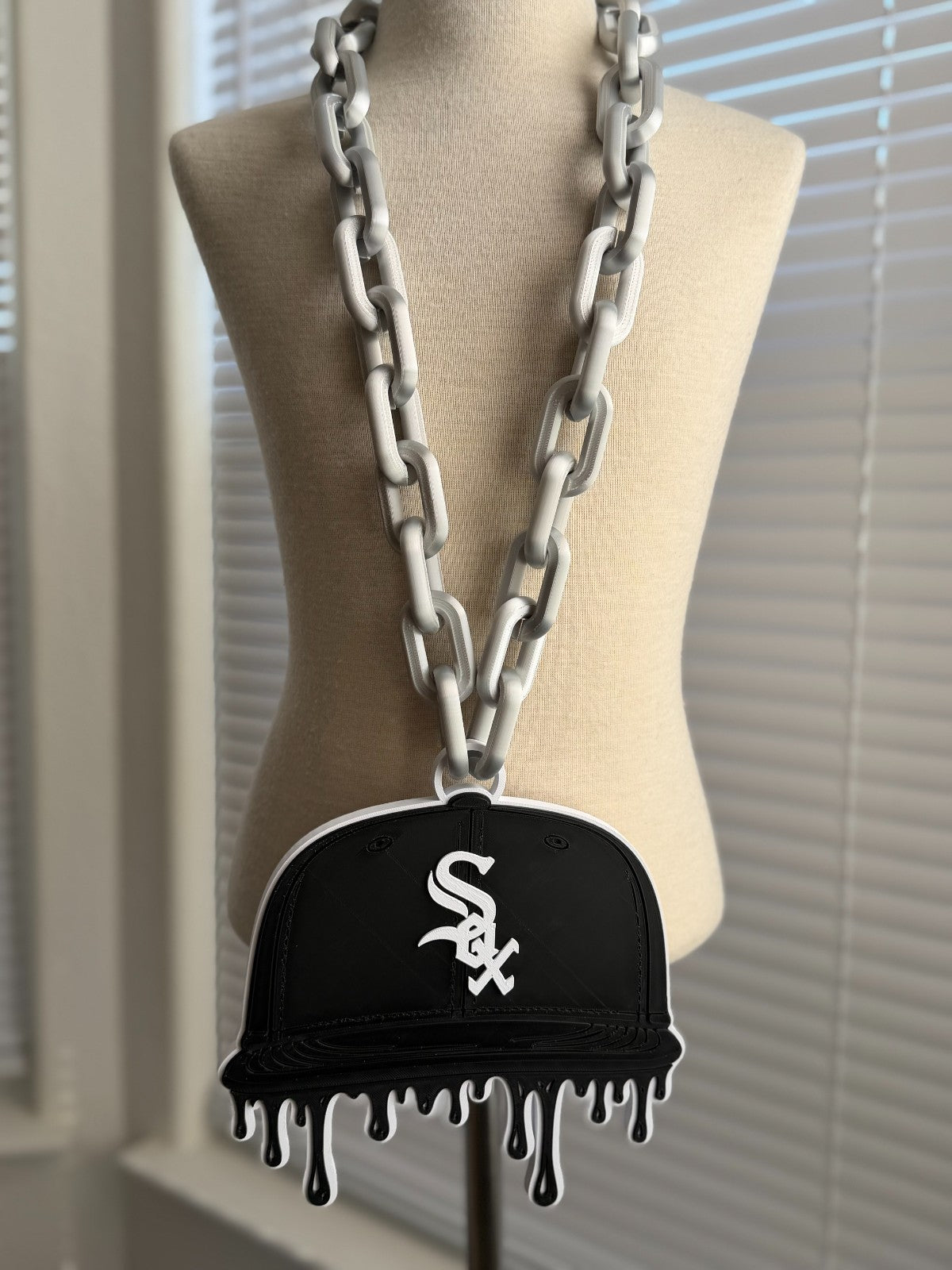 Chicago White Sox Drip Oversized Baseball Cap Hype Chain “South Siders, Gift MLB