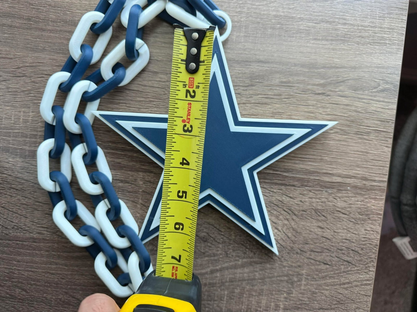 Dallas Cowboys Oversized Necklace, Hype Chain [Made to Order]