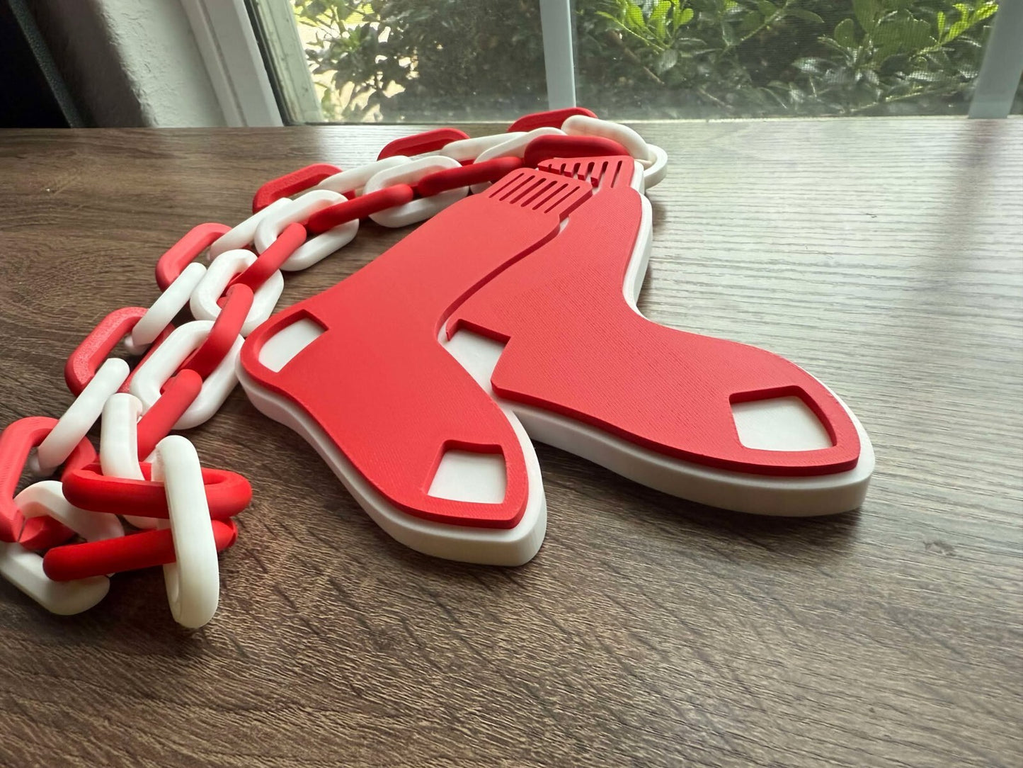 Boston Red Sox Oversized Necklace, Hype Chain [Made To Order]