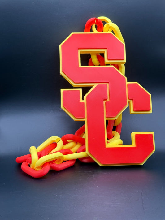 USC Fighting Trojans Oversize Cain Necklace "Fight On"