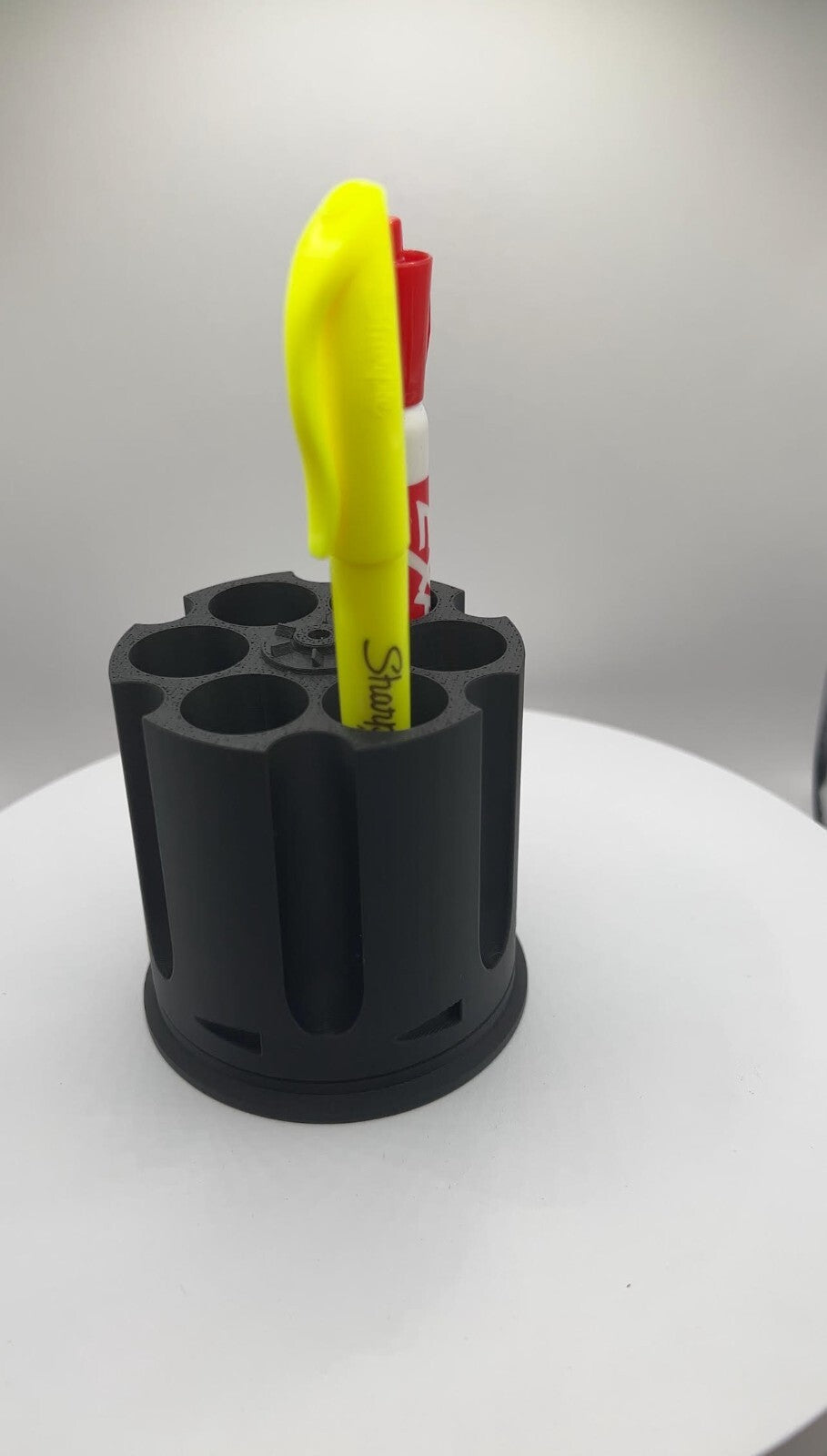 Revolving Revolver Cylinder Pen Holder - XL Edition
