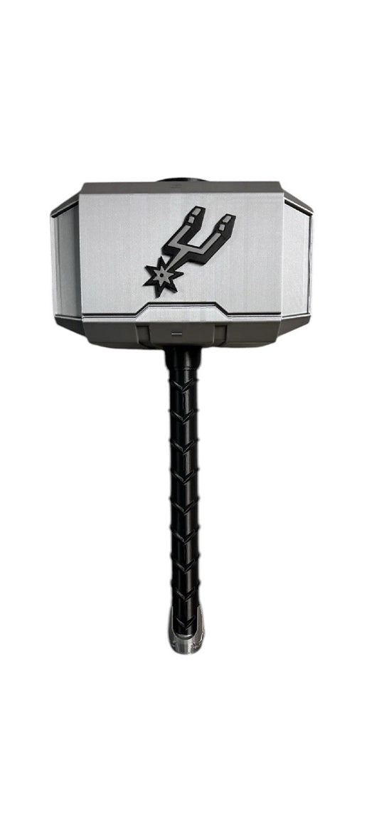 San Antonio Spurs NBA Mjolnir Thor's Hammer. Life Size  3D Printed Fan Art