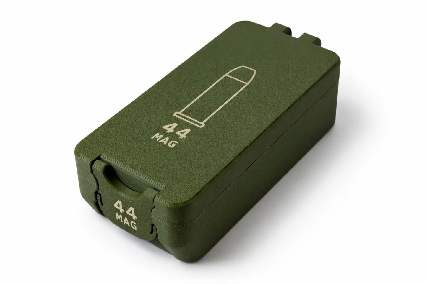 44 Mag Ammo Box – 50 Rounds - Snap Close Storage Box | Fully Customizable