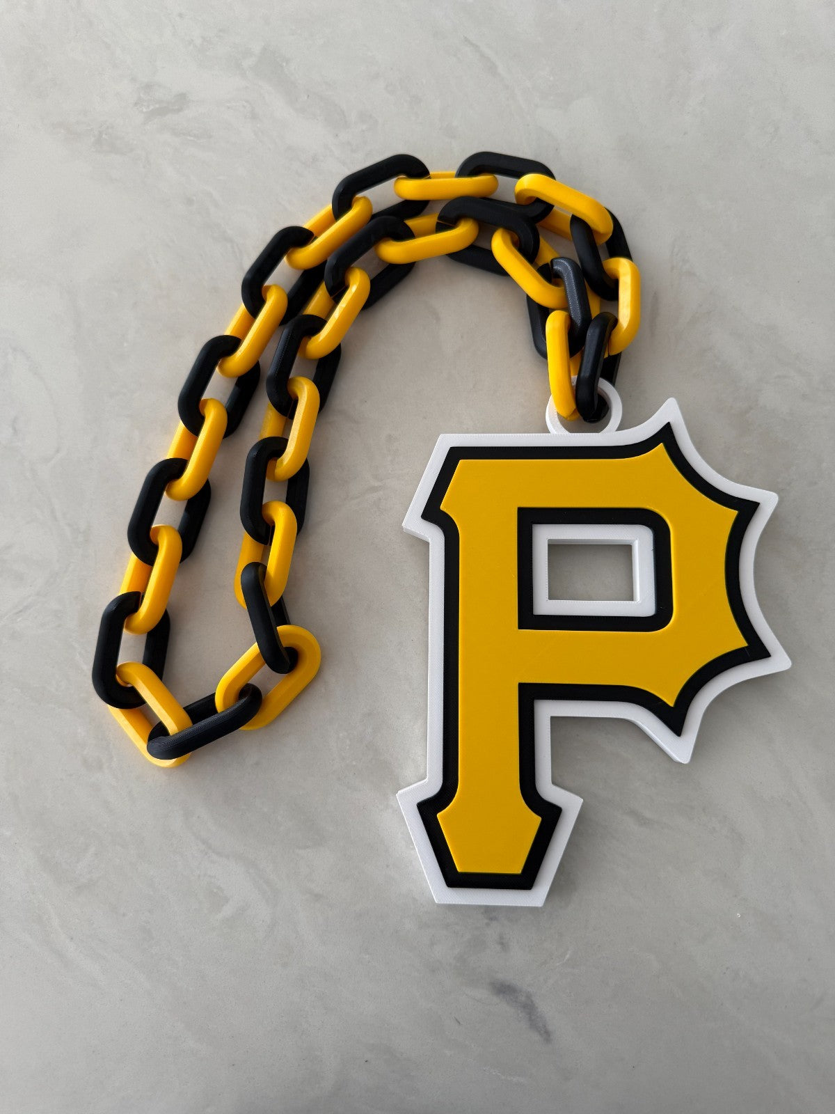 Pittsburgh Pirates Oversized Necklace Pendant Handmade 3D Printed
