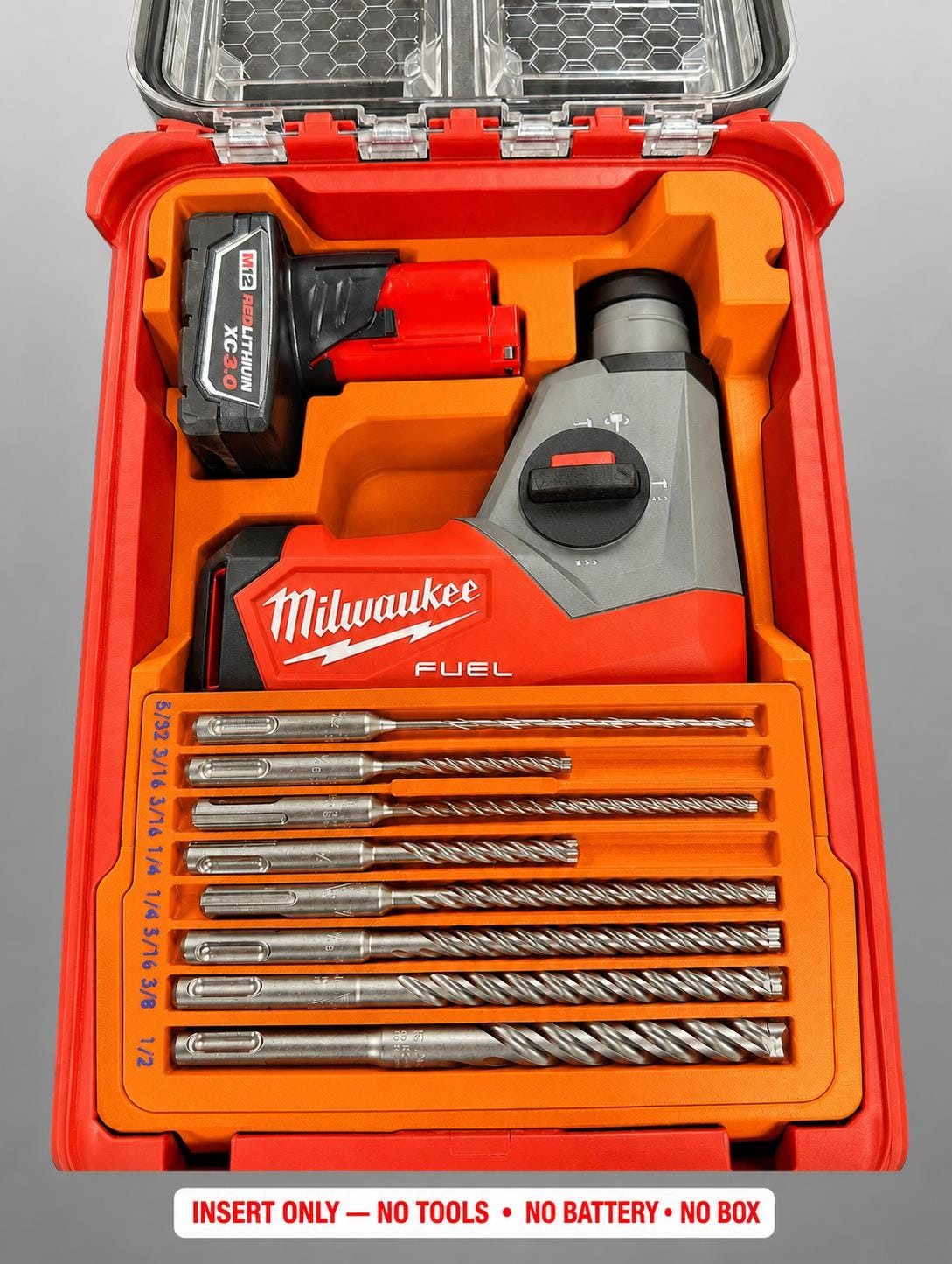 Milwaukee Packout Insert for M12 FUEL 12V 5/8 in. SDS-Plus Rotary Hammer