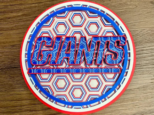 Giants Wall Art Or Display 3D printed Dimensional Mosaic