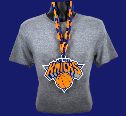 New York Knicks Fan Chain NBA Big Oversized Necklace Basketball Game Day Merch