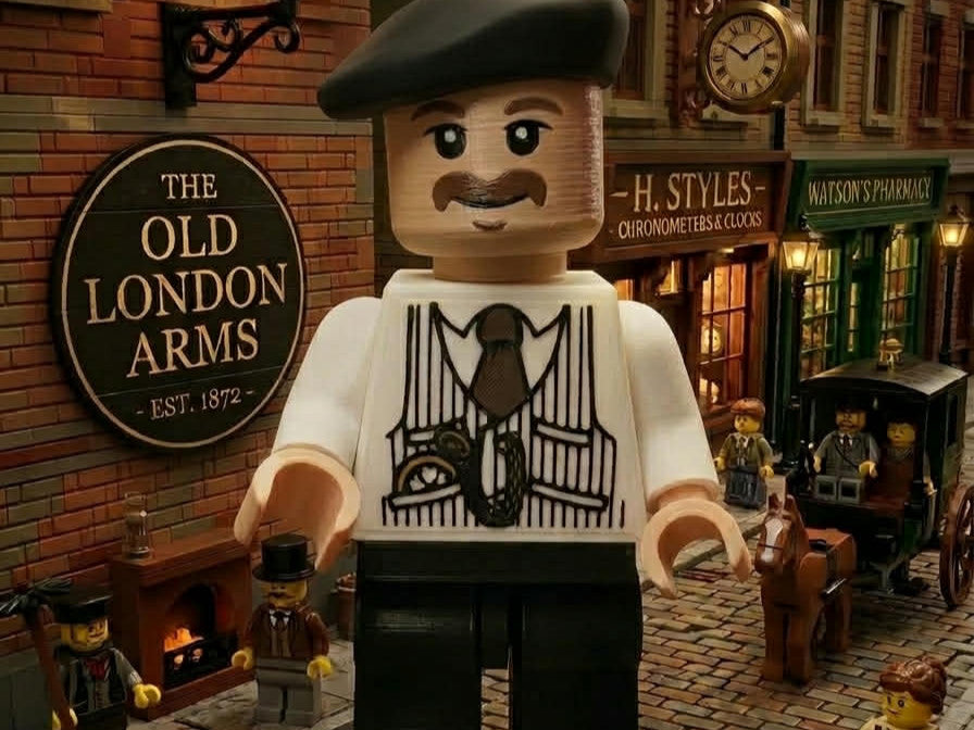 Arthur Shelby 8 inches tall 3D Printed Lego Inspired