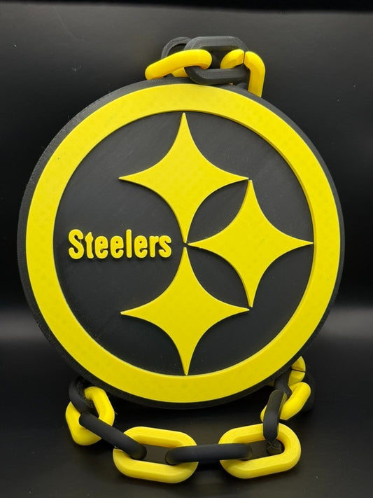 Pittsburgh Steelers Oversized Chain Necklace Show Steeler Nation Pride