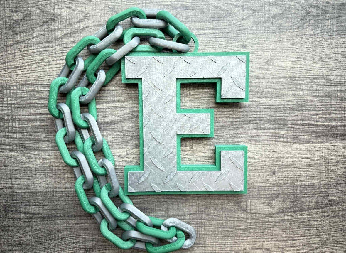 Eastern Michigan Eagles Logo Oversized Necklace, Pendant Chain
