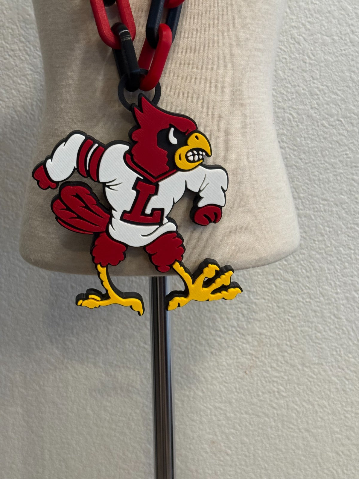 Louisville Cardinals Oversized Necklace Fan Chain Louisville First,Cards Forever