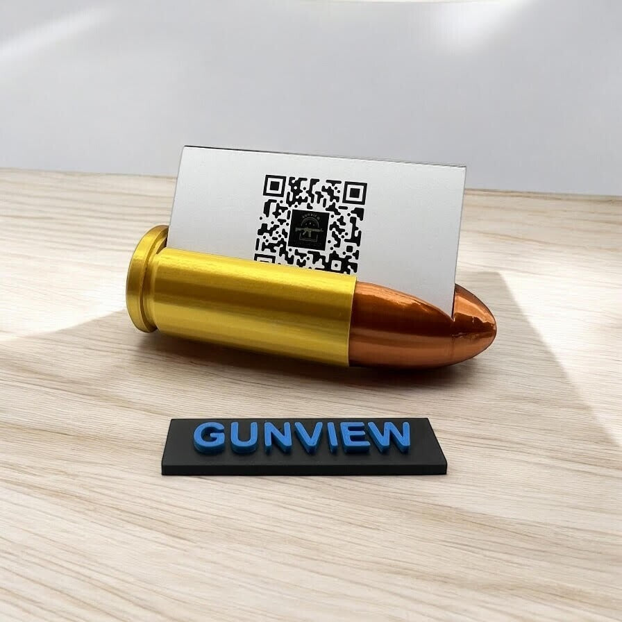 9mm Bullet Business Card Holder