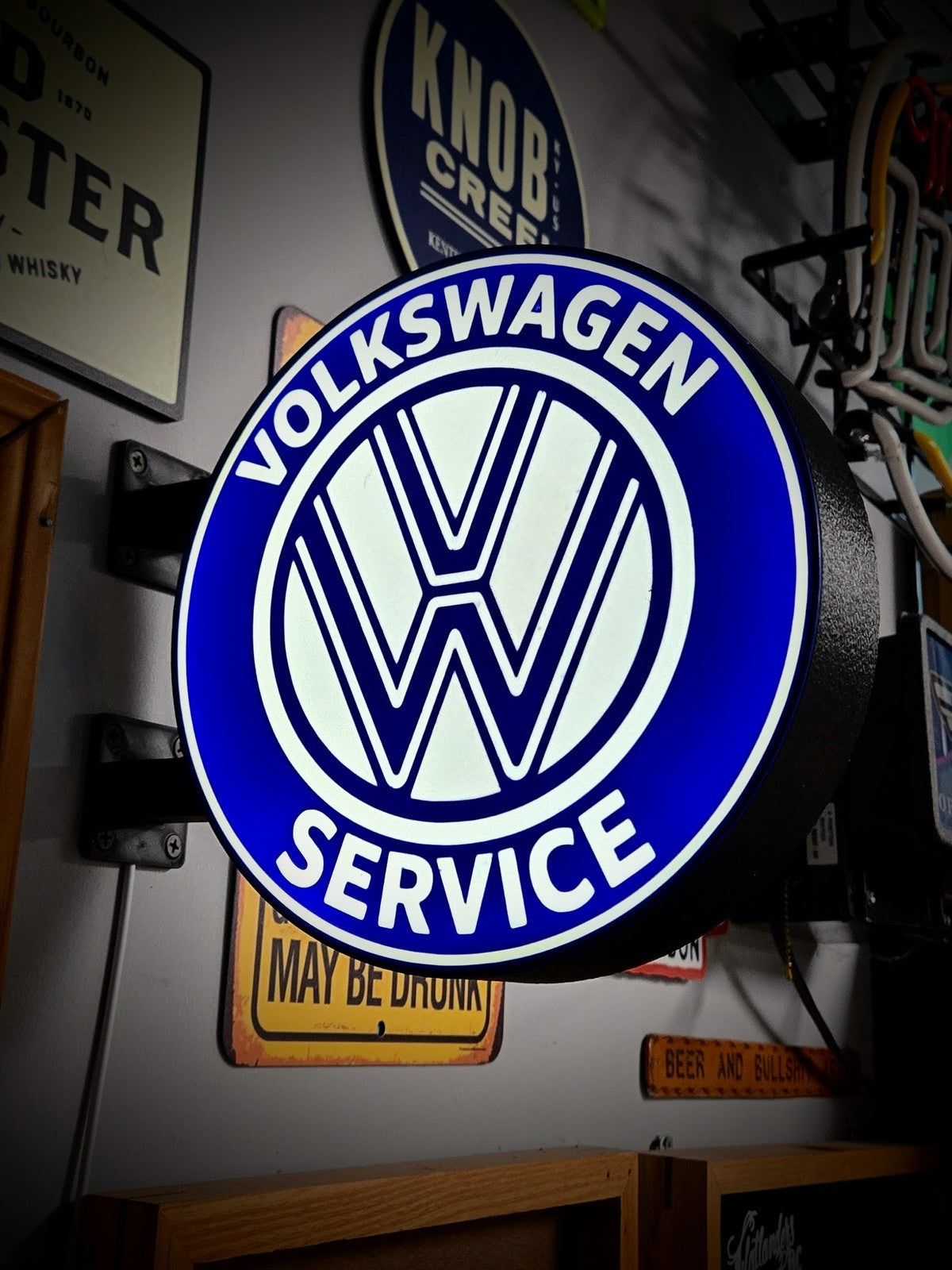 VOLKSWAGEN 12 Inch Light Box LED Sign 3D Printed Wall Decor Man Cave Garage