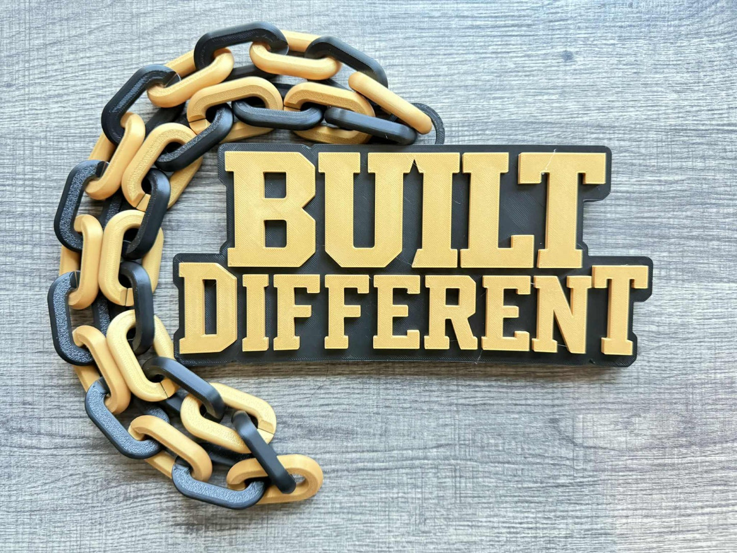 Built Different Logo Oversized Necklace, Hype Chain [Made To Order]