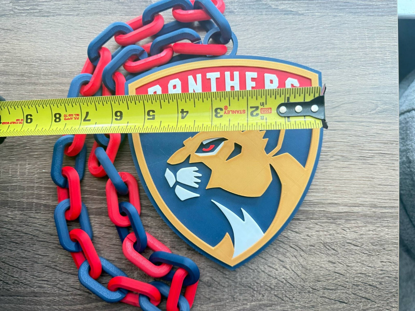 Florida Panthers Oversized Necklace, Hype Chain [Made to Order]