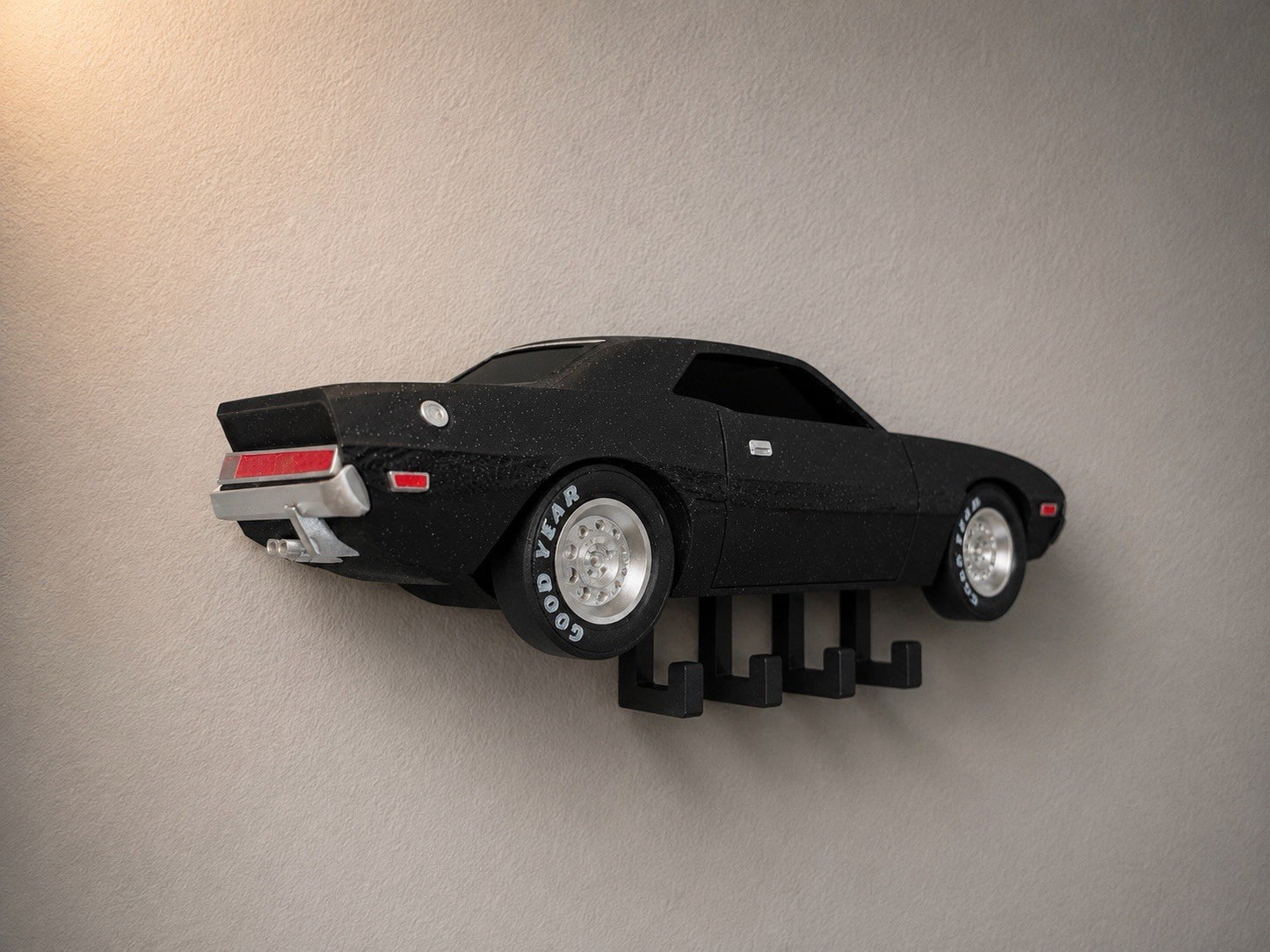 3D Printed Dodge Challenger Muscle Car Wall Mount Key Holder Organizer
