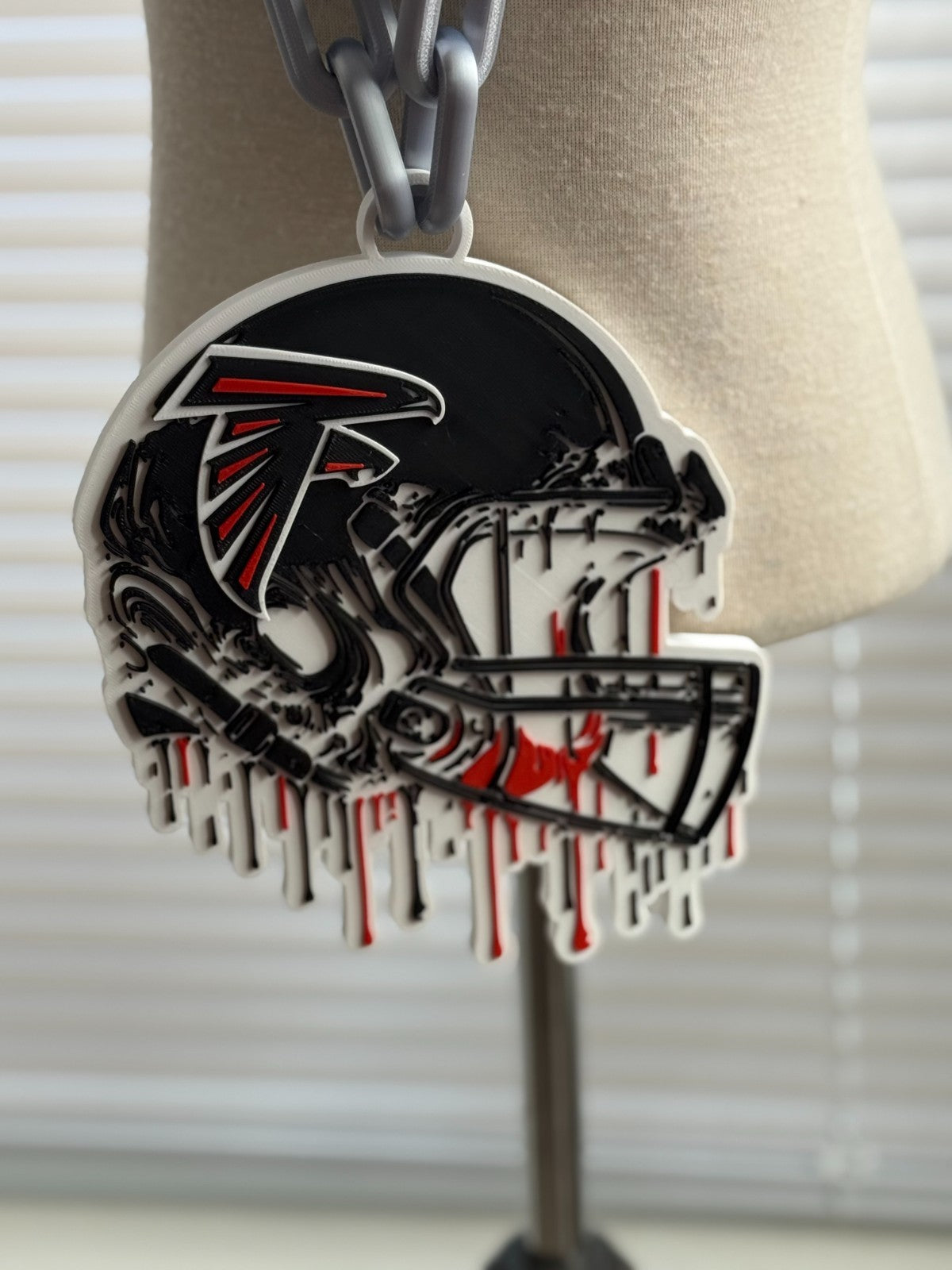 Atlanta Falcons Helmet Drip Hype Oversized Chain & Necklace‎