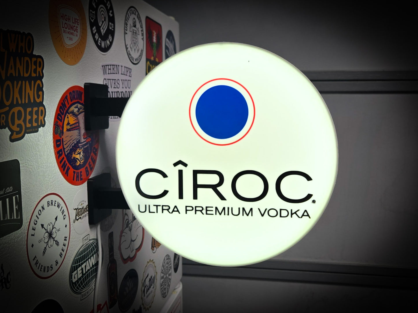 CÎROC ULTRA PREMIUM VODKA 12 Inch Light Box LED Sign 3D Printed Wall Decor
