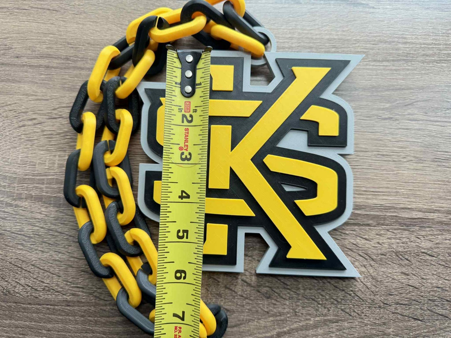 Kennesaw State Owls Logo Oversized Necklace, Pendant Chain [Made To Order]