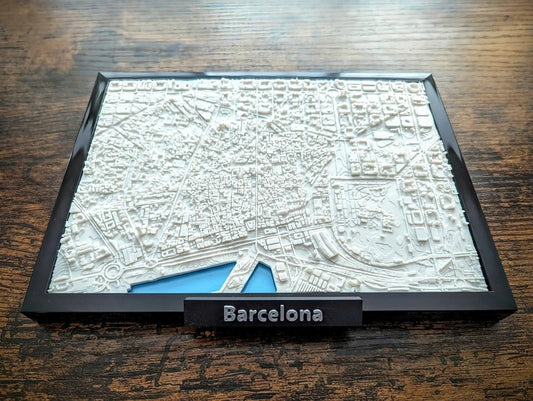 Barcelona Spain 3D City Map