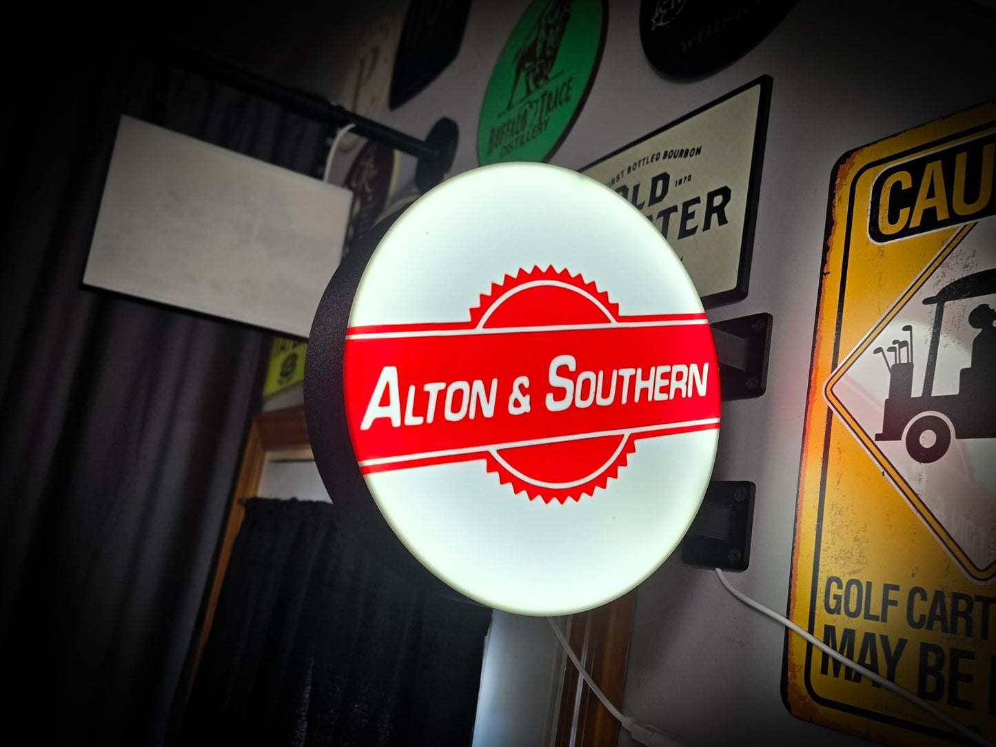 ALTON & SOUTHERN 12 Inch Light Box LED Sign 3D Printed Wall Decor Man Cave