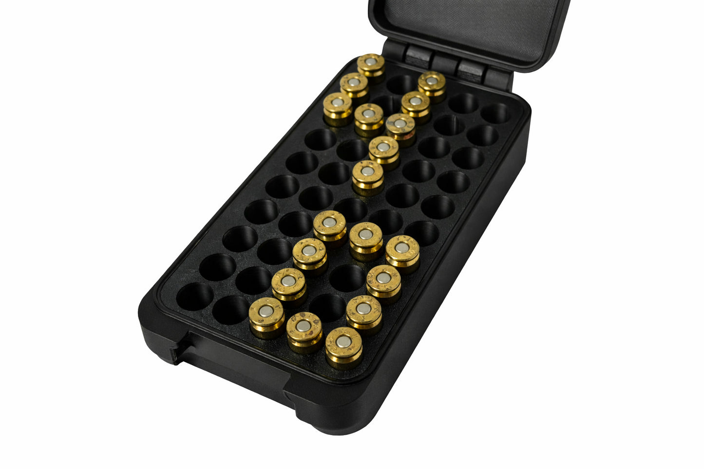 40 S&W Ammo Box – 50 Rounds - Snap Close Storage Box | Fully Customizable
