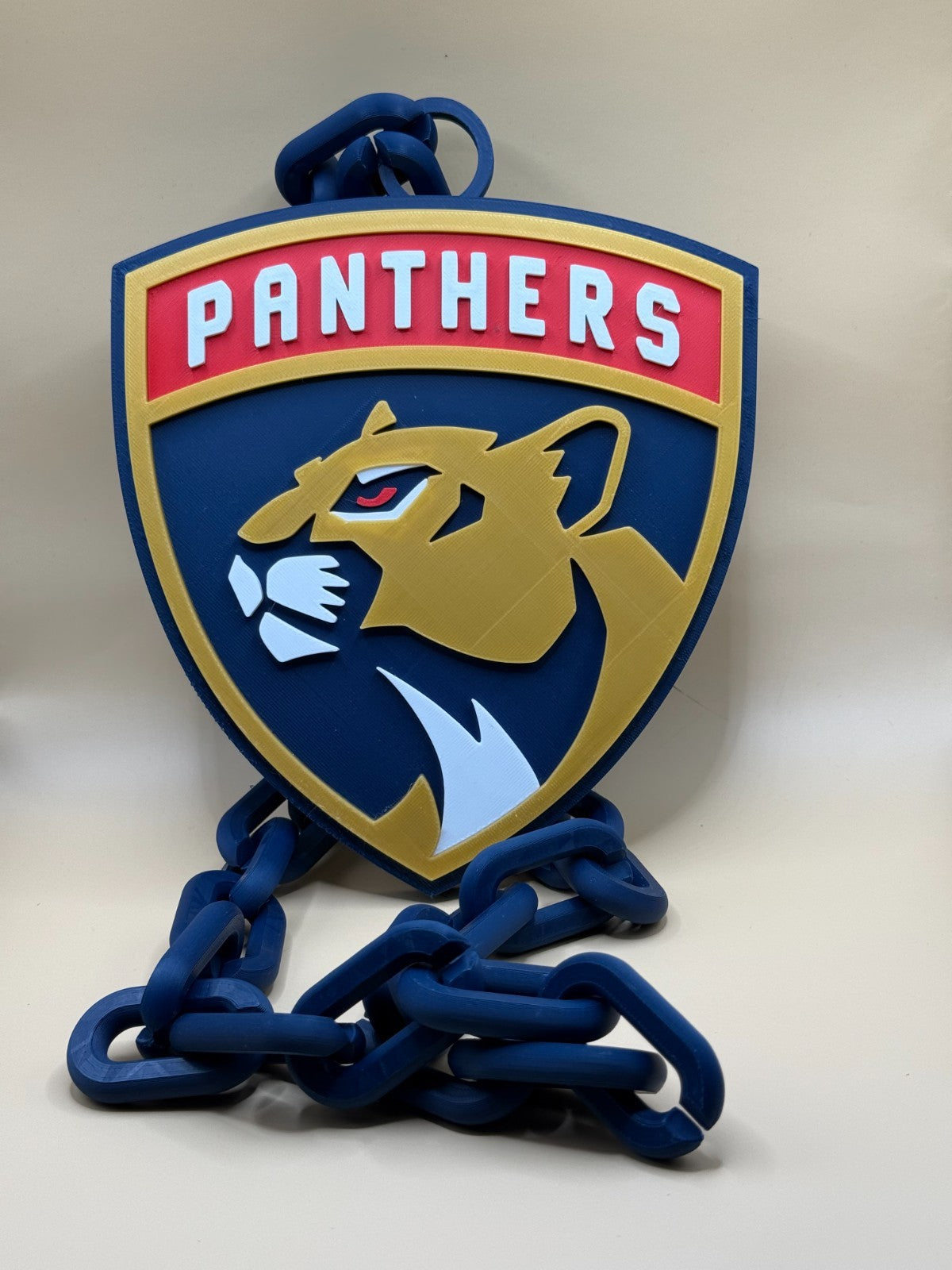 Florida Panthers Logo Oversized Necklace Pendant Chain HandMade 3D Printed