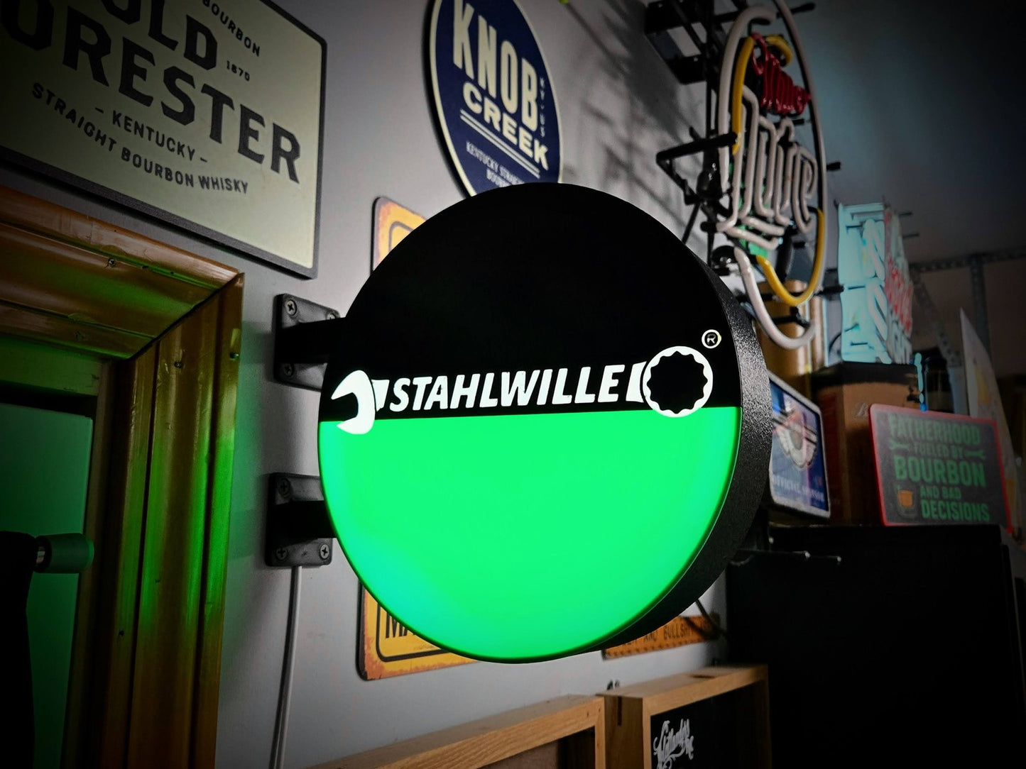 STAHLWILLE TOOLS 12 Inch Light Box LED Sign 3D Printed Wall Decor Man Cave