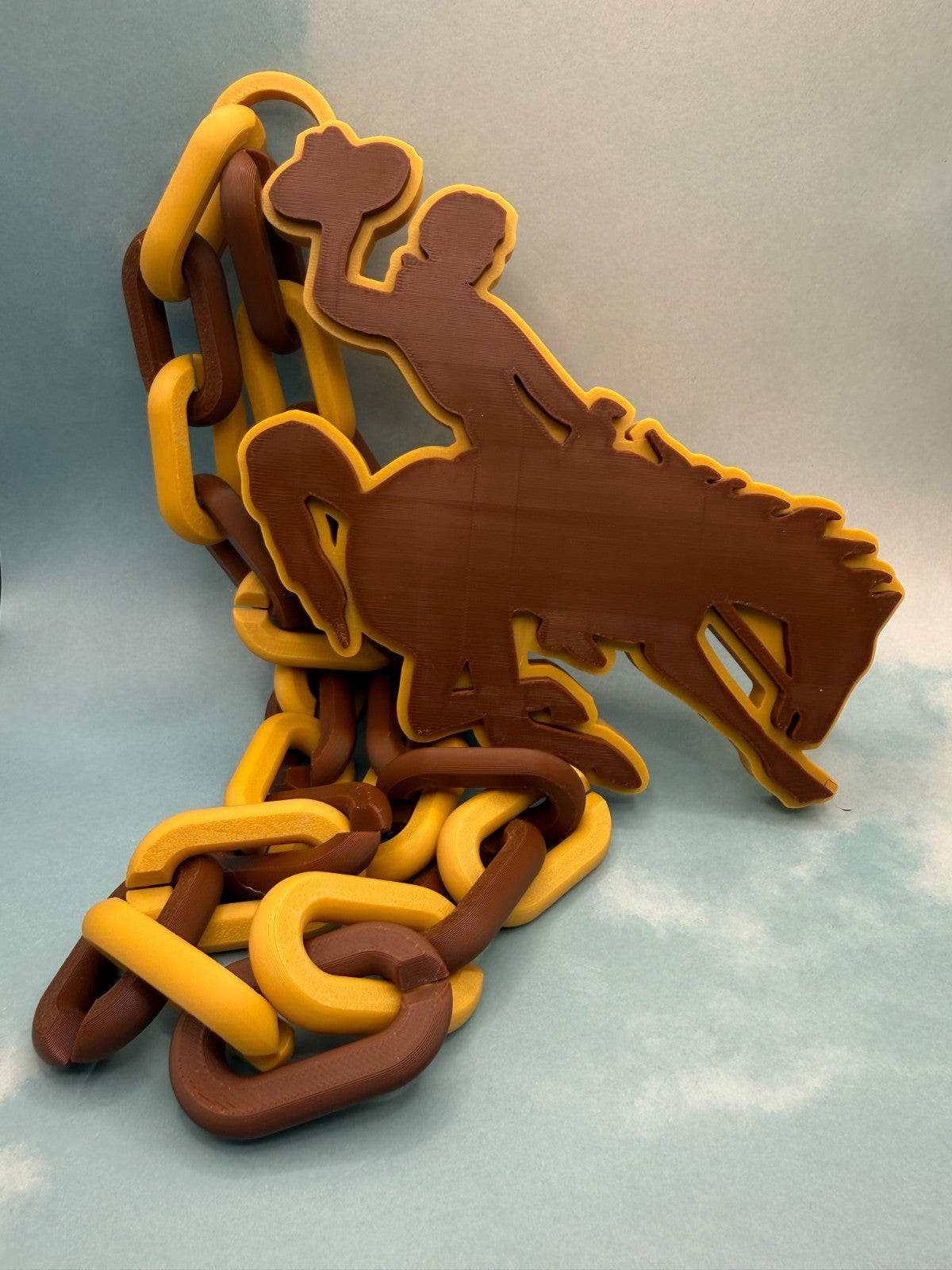 Wyoming Cowboys Logo Oversized Necklace, ChainThe World Needs More Cowboys