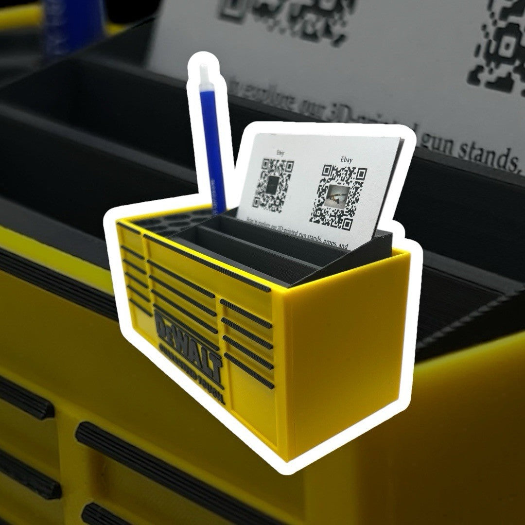 DEWALT Workbench Toolbox Business Cards And Pen Holder-
