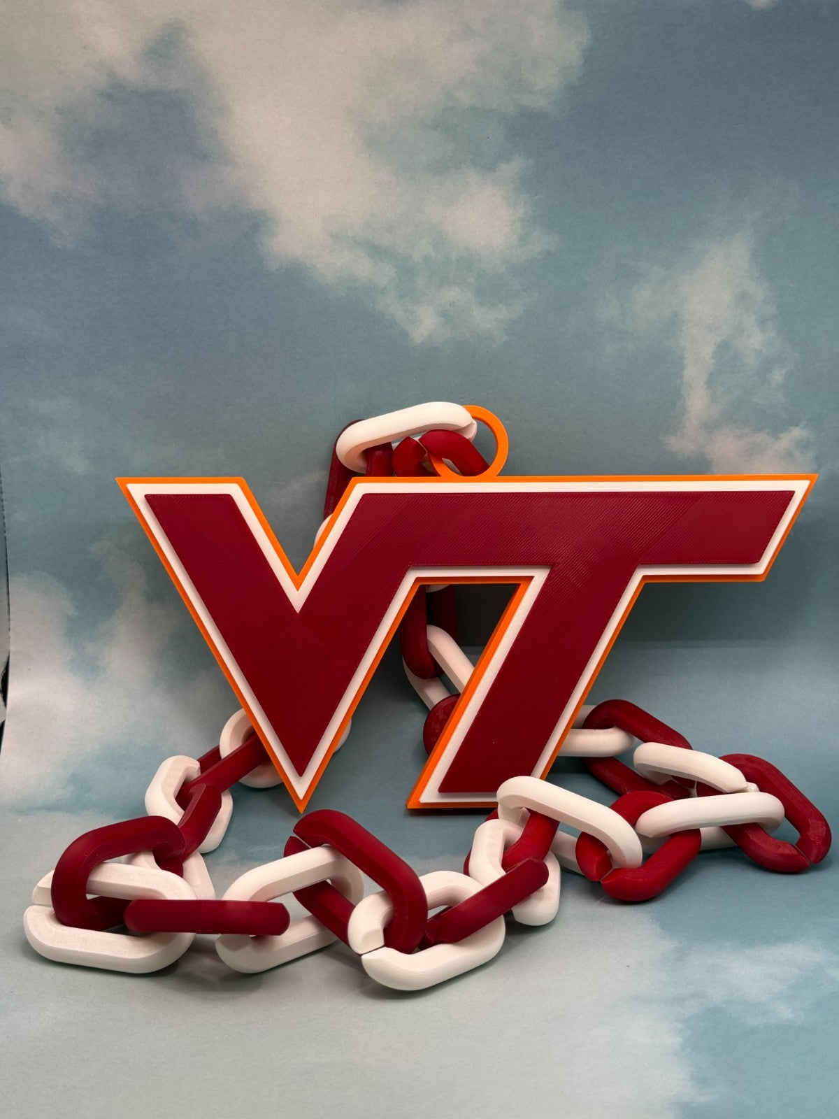 Virginia Tech Hokies Oversized Pride Necklace and Chain