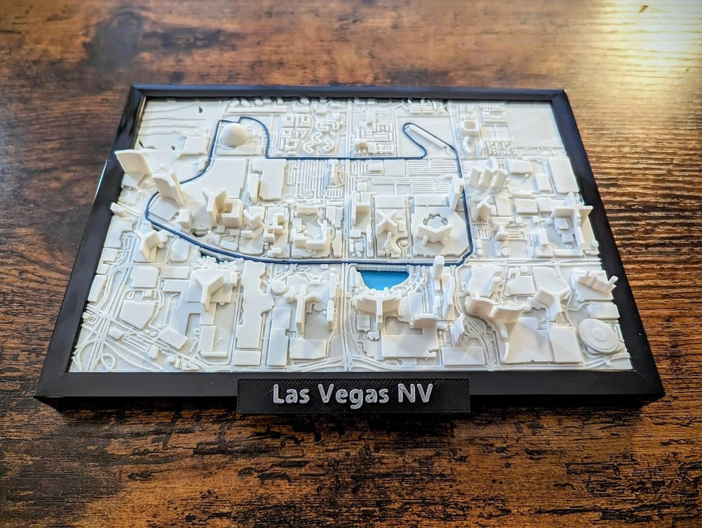 Las Vegas F1 Racing F1 Circuit 3D Map