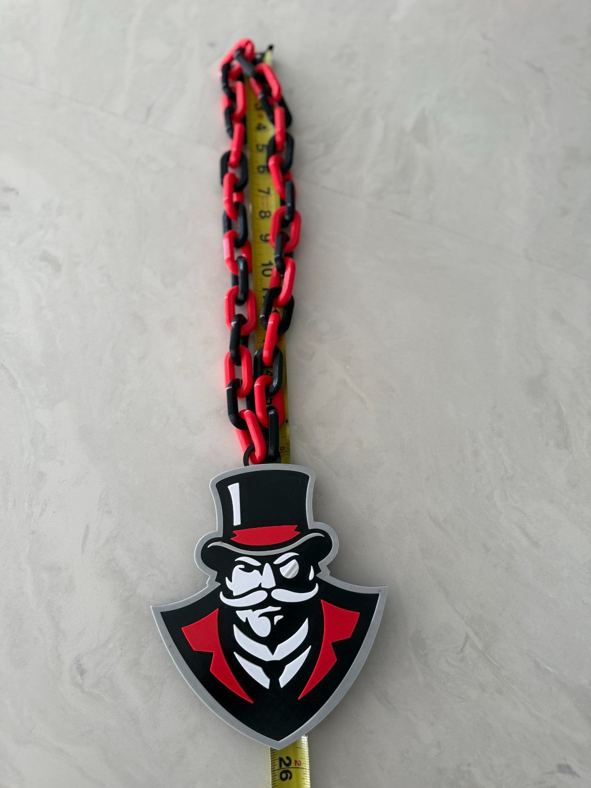 Austin Peay Governors Oversized Necklace, Fan Hype Chain, Let's Go Peay!