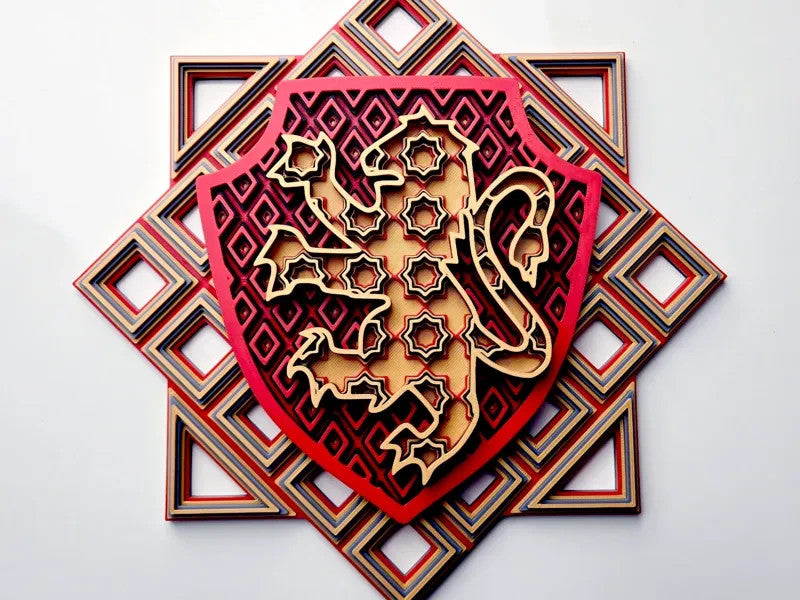Harry Potter Wall Art Or Display 3D printed Grid Mosaic