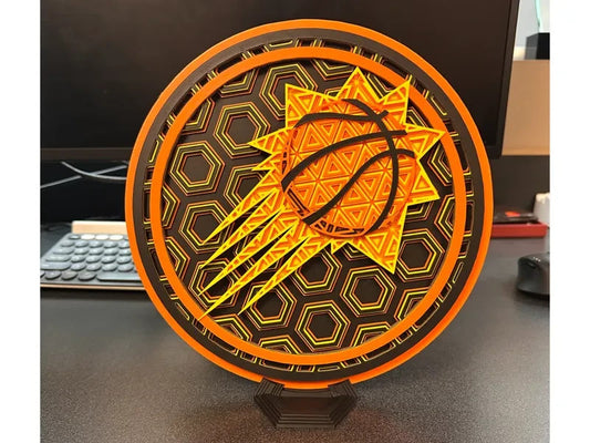 Pheonix Suns Wall Art Or Display 3D printed Dimensional Mosaic