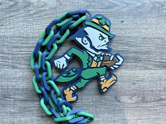 Notre Dame Fighting Irish V3 Over-Sized Necklace Logo Pendant Hype Chain
