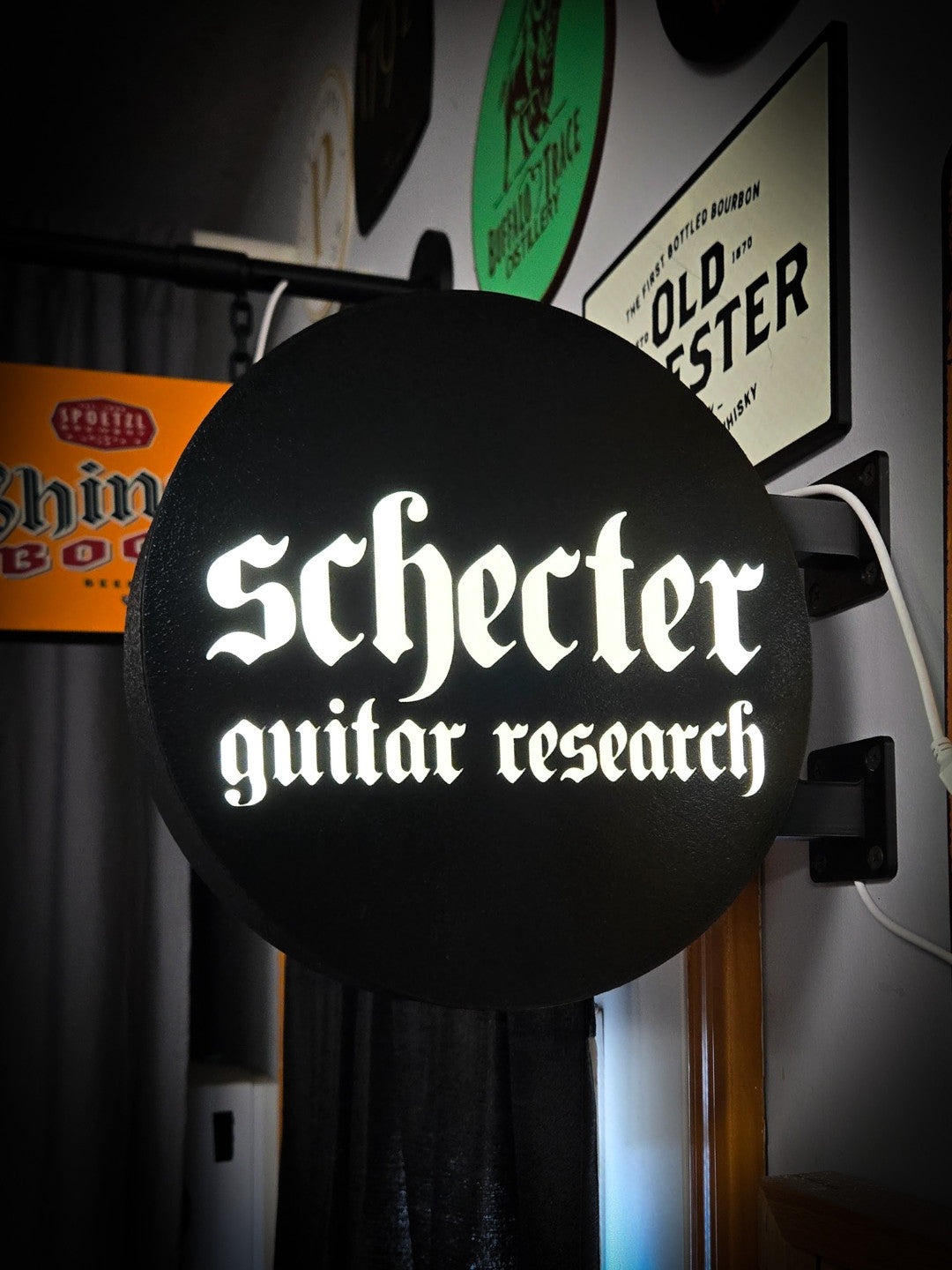 SCHECTER Guitar Research 12 Inch Light Box LED Sign 3D Printed Wall Decor