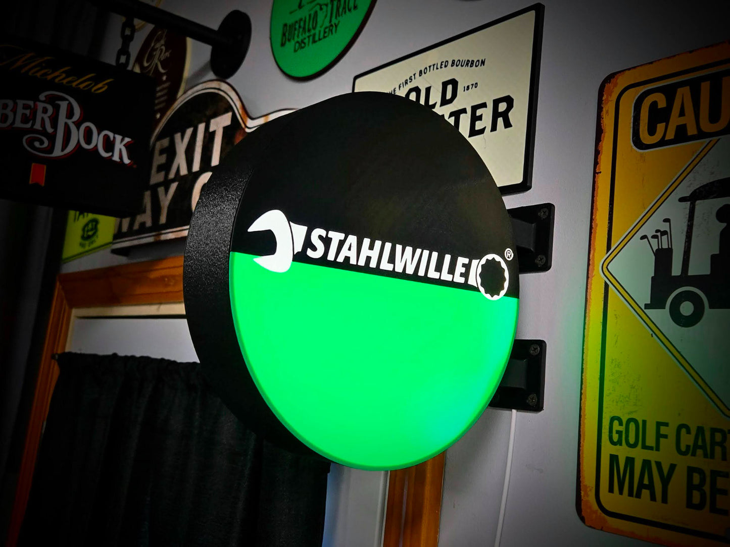 STAHLWILLE TOOLS 12 Inch Light Box LED Sign 3D Printed Wall Decor Man Cave