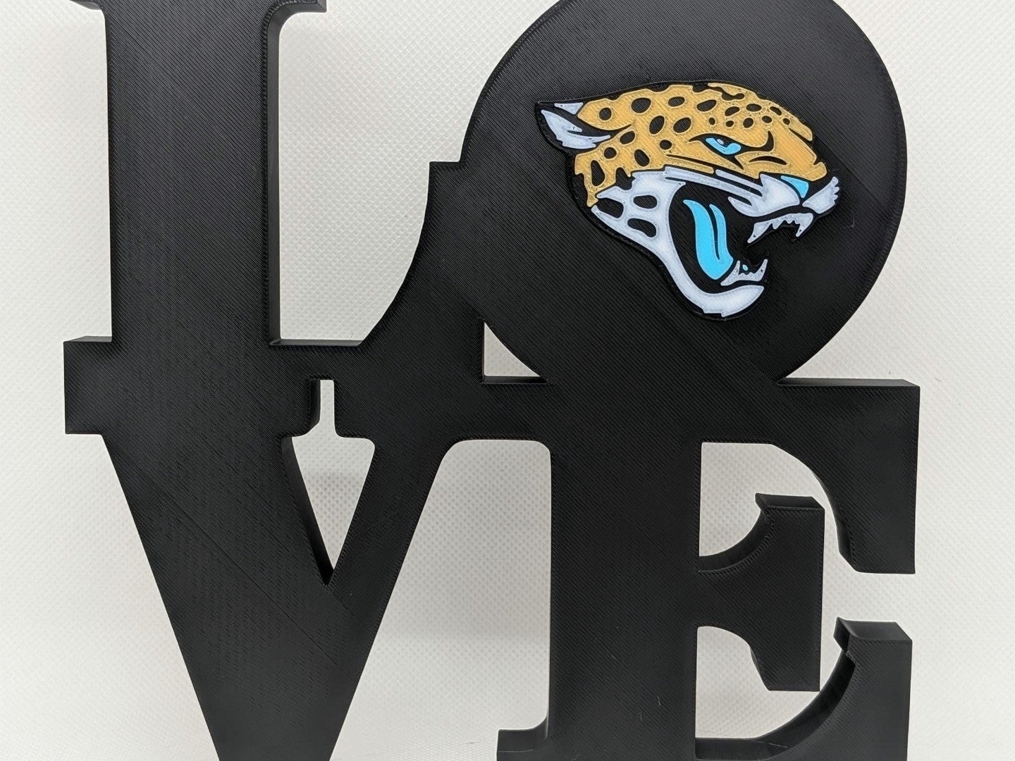 Jacksonville Jaguars Love Park Sign 3D Printed Wall Sign