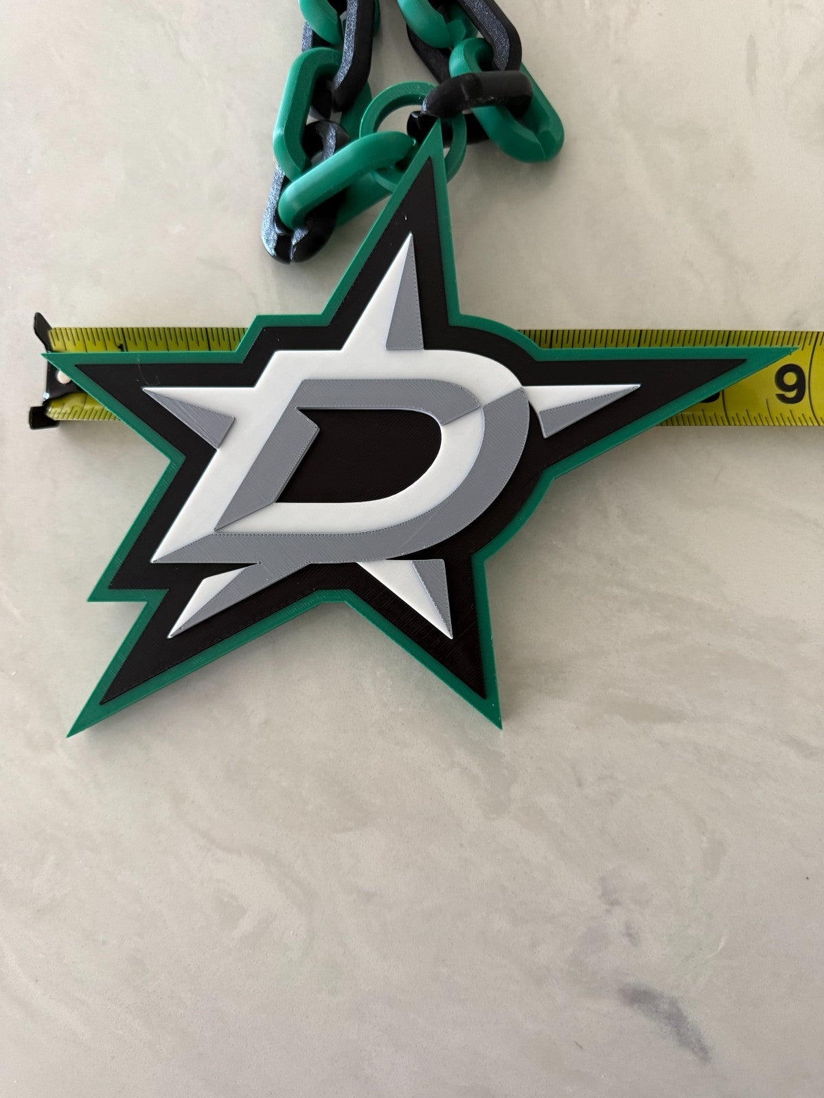 Dallas Stars Oversized Necklace, Chain Logo Pendant,A Little Less For A Lot More