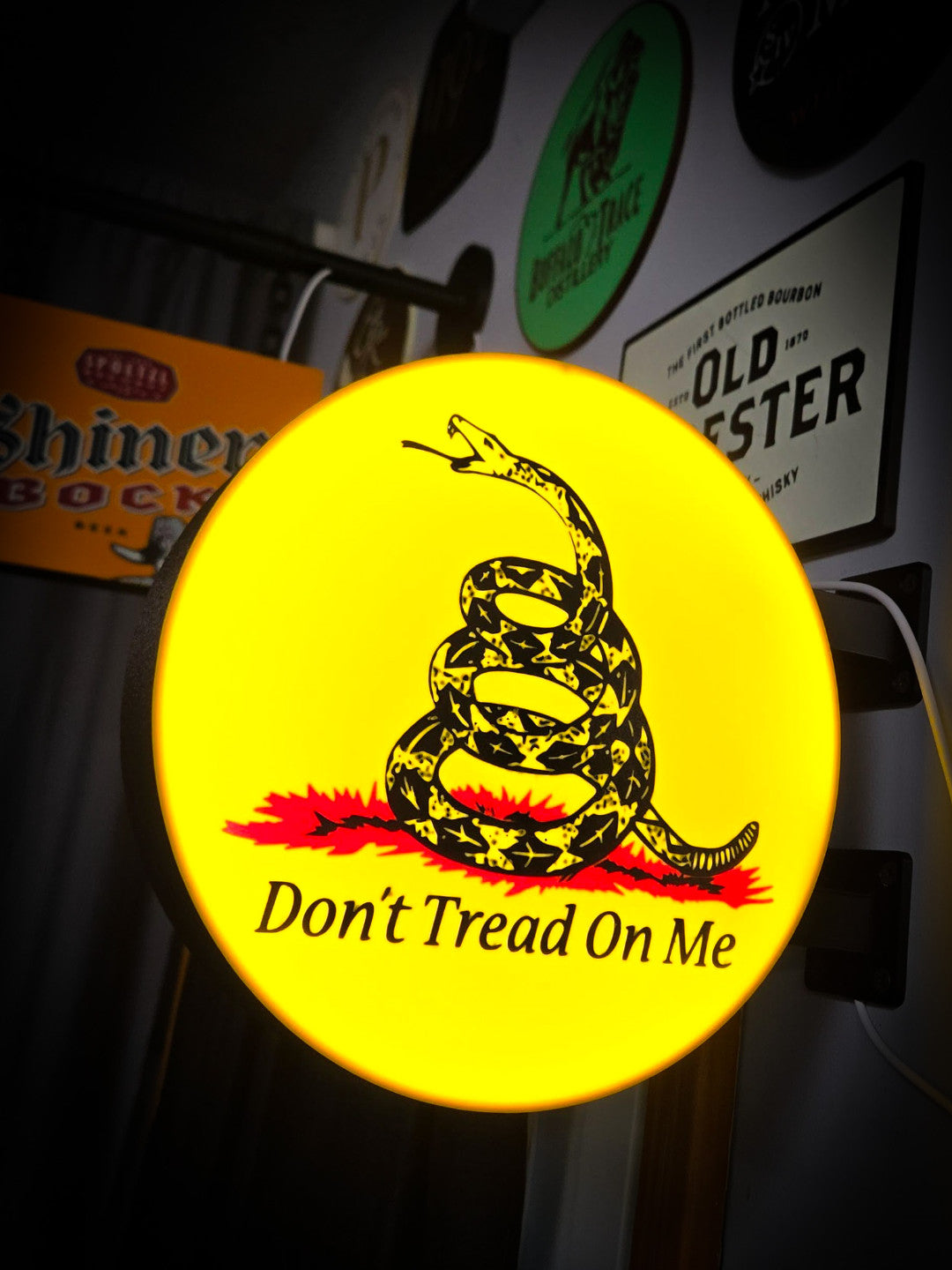 DON'T TREAD ON ME 12 Inch Light Box LED Sign 3D Printed Wall Decor Man Cave