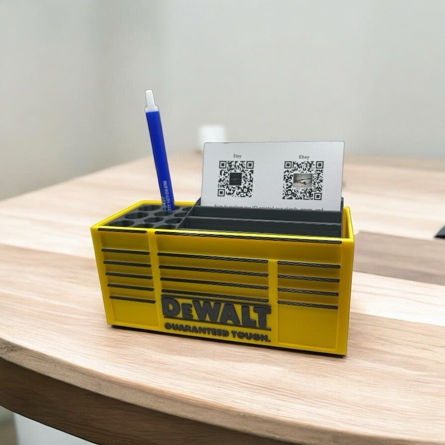 DEWALT Workbench Toolbox Business Cards And Pen Holder-