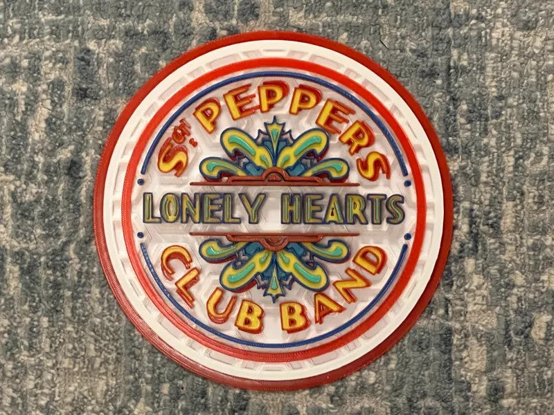 The Beatles Art Or Display 3D printed Dimensional Mosaic