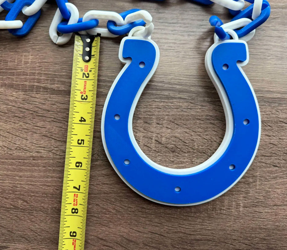 Indianapolis Colts 3D Printed Sports Chain, Necklace